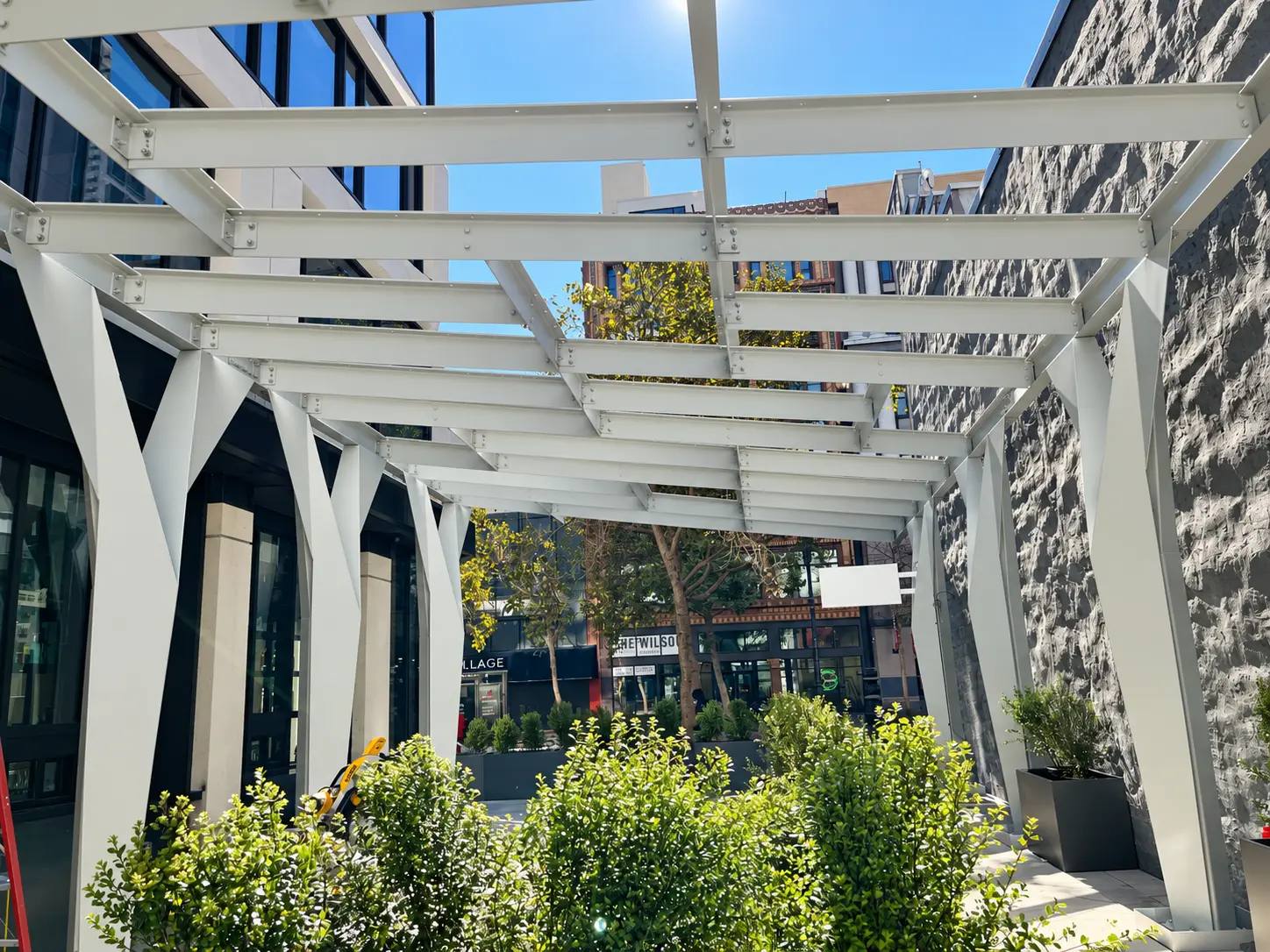 Steel Canopy — Outdoor Dining