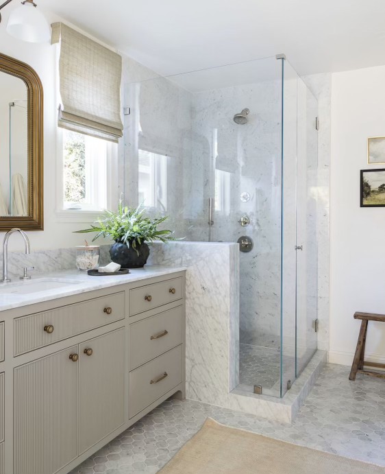 Marble & Brass Bath