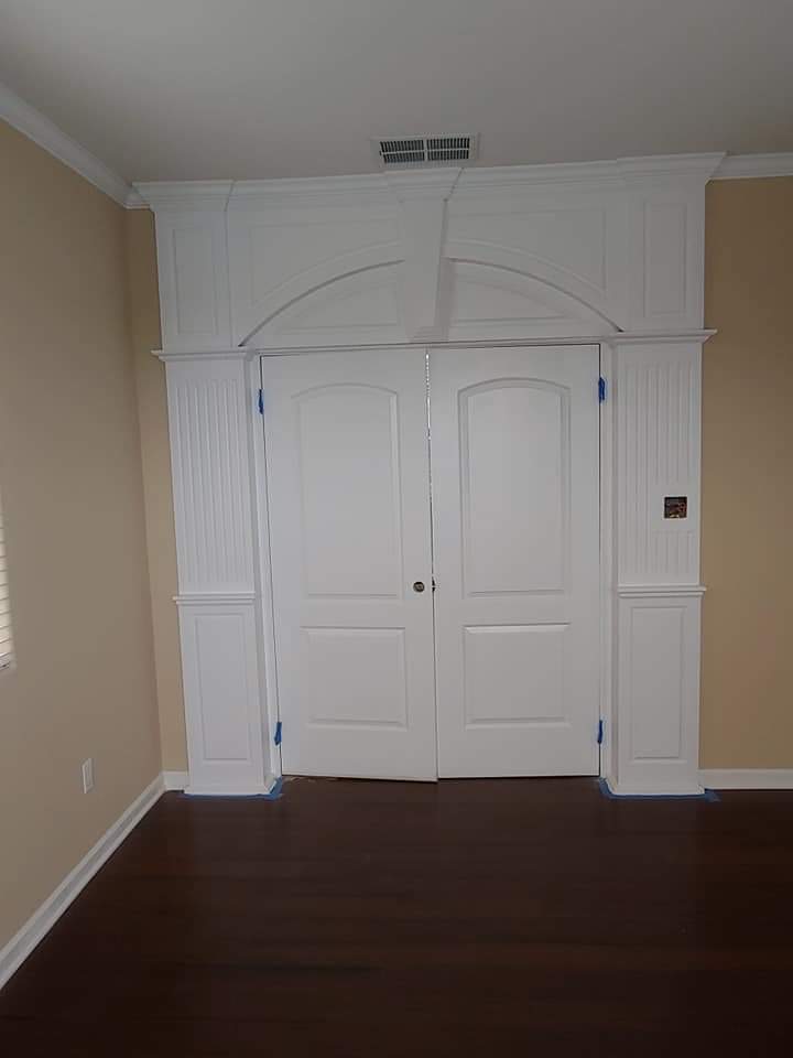 Interior Millwork — Arched Pediment & Fluted Pilasters