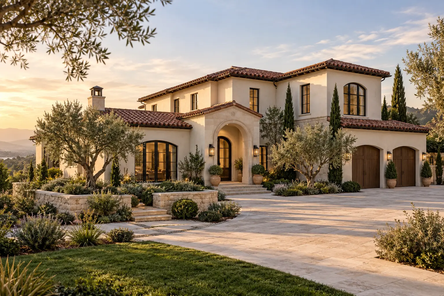Mediterranean Home — Exterior Rendering